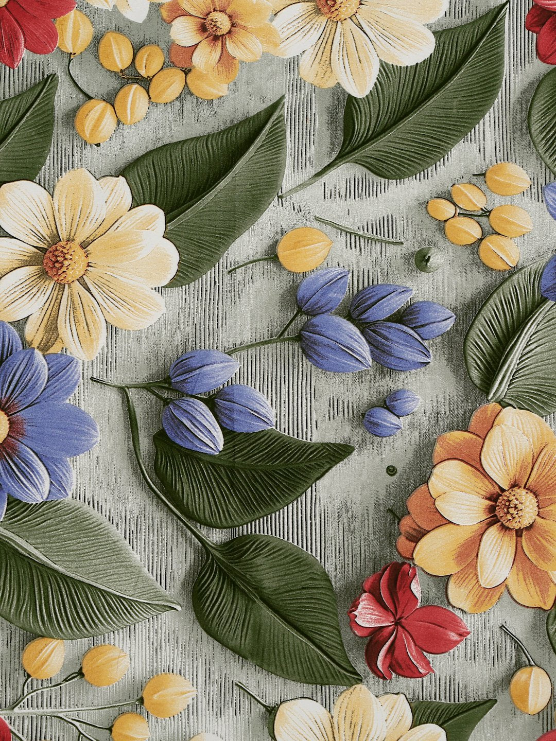 Green Floral 7D Cotton Blend Single Bedsheet with Pillow Cover