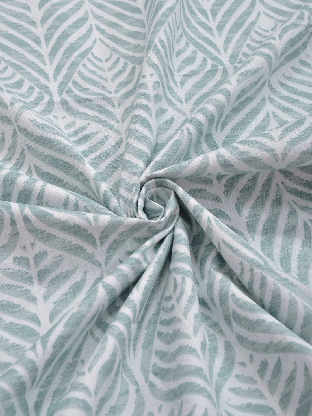 Grey Cotton Blend Floral Double Bed Dohar