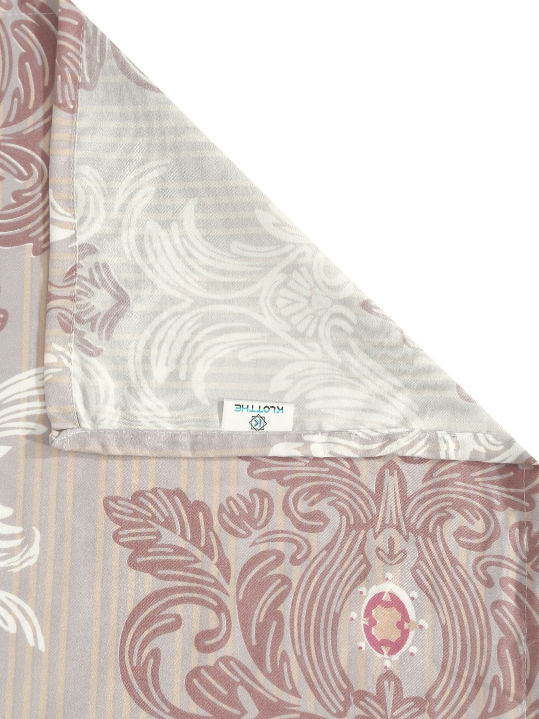 Multi Ethnic Motifs 300 TC Cotton Blend Single Bedsheet with Pillow Cover