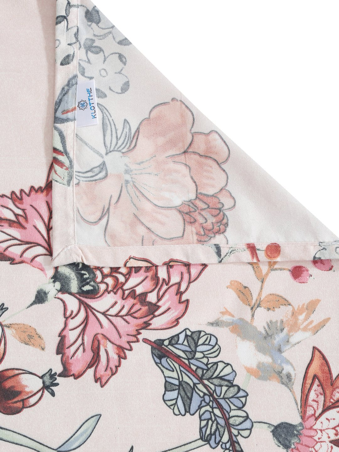 Multi Floral  300 TC Cotton Blend Double Bedsheet with 2 Pillow Covers