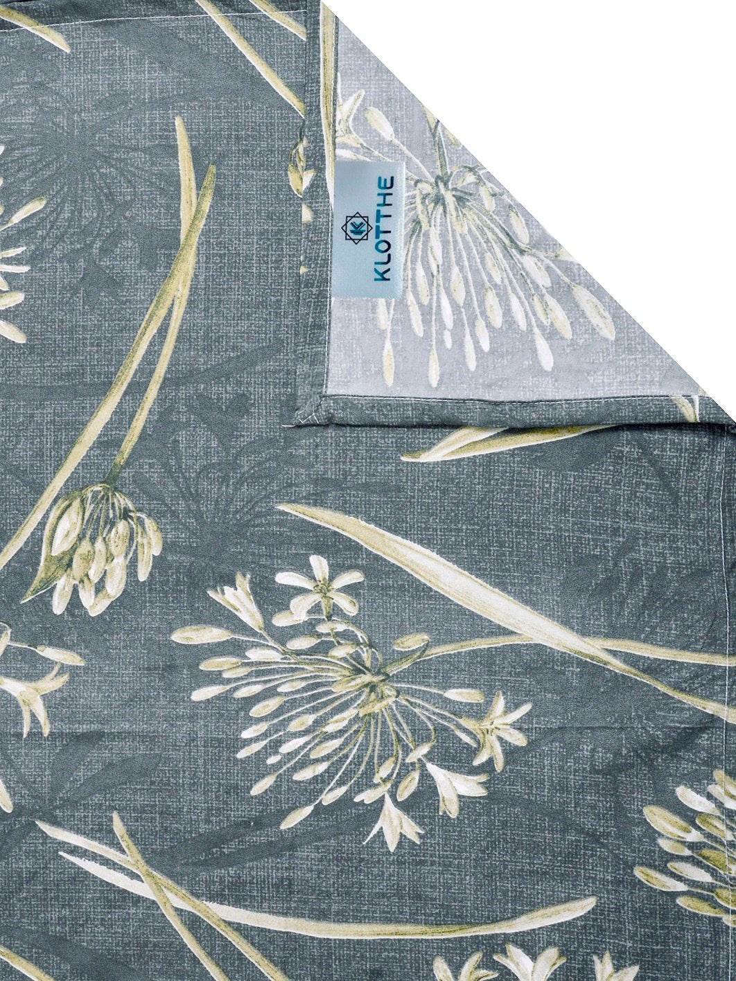 Green Floral Cotton Blend Double Bedsheet with 2 Pillow Covers