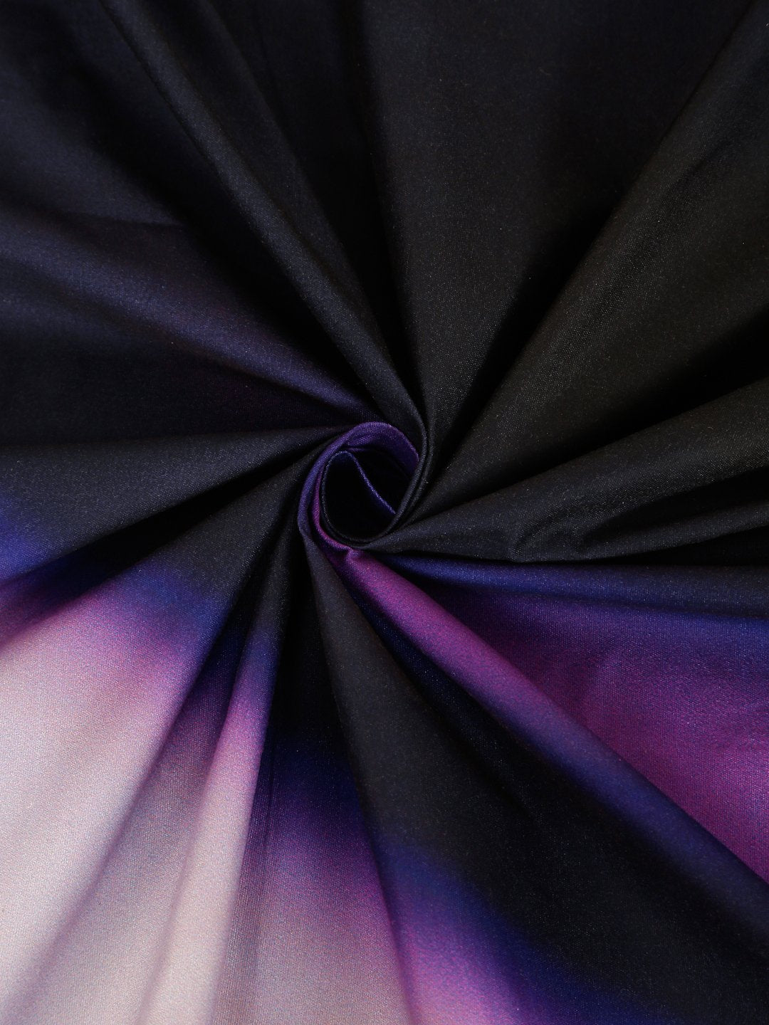 Purple Digital Abstract Printed Cotton Blend Double Bedsheet with 2 Pillow Covers