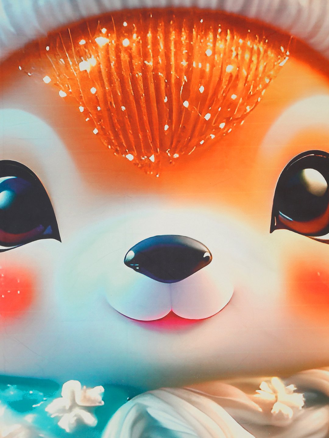 Multi 7D Cartoon Characters Printed Cotton Blend Double Bedsheet with 2 Pillow Covers