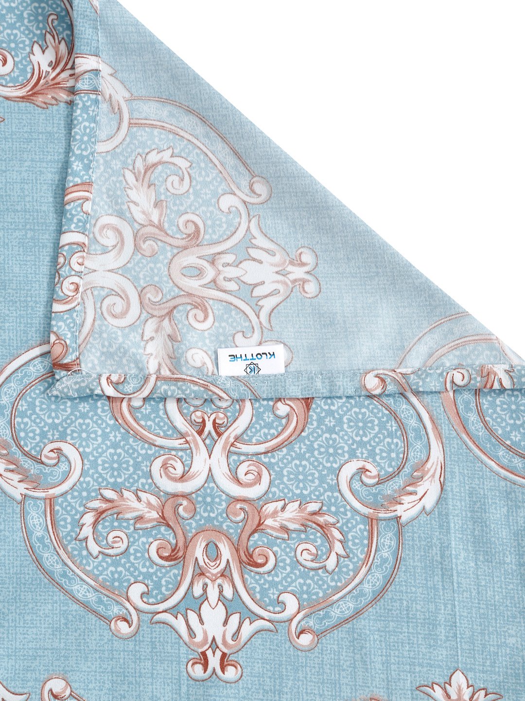Ethnic Motifs 300 TC Cotton Blend Double Bedsheet in Book Fold Packing