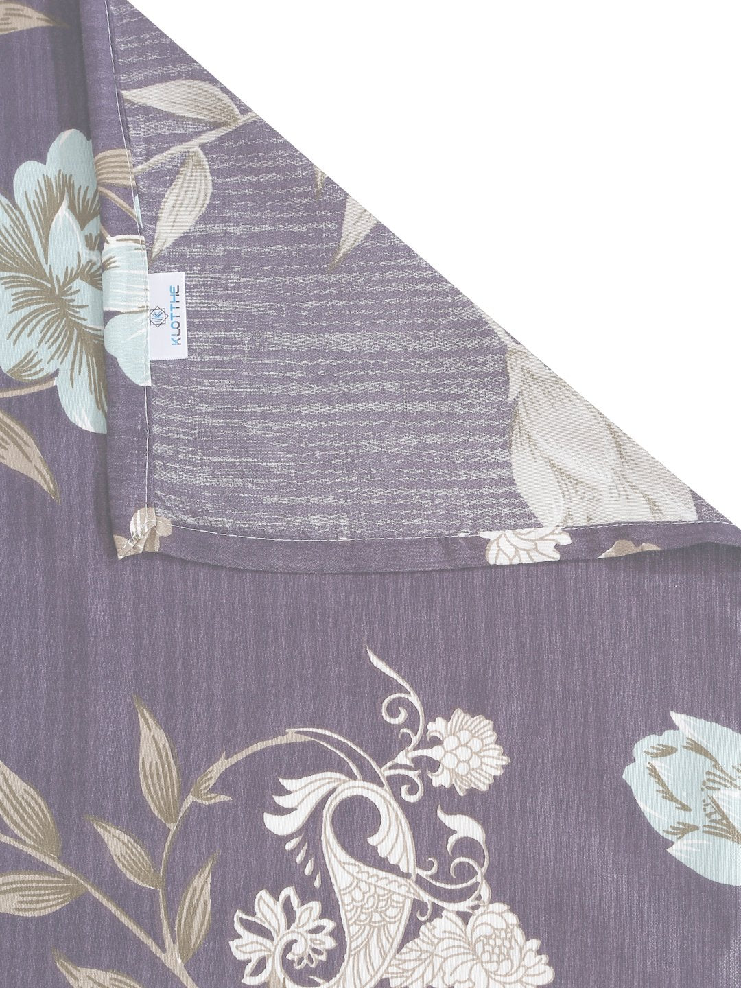 Multi Floral 300 TC Cotton Blend Single Bedsheet with Pillow Cover