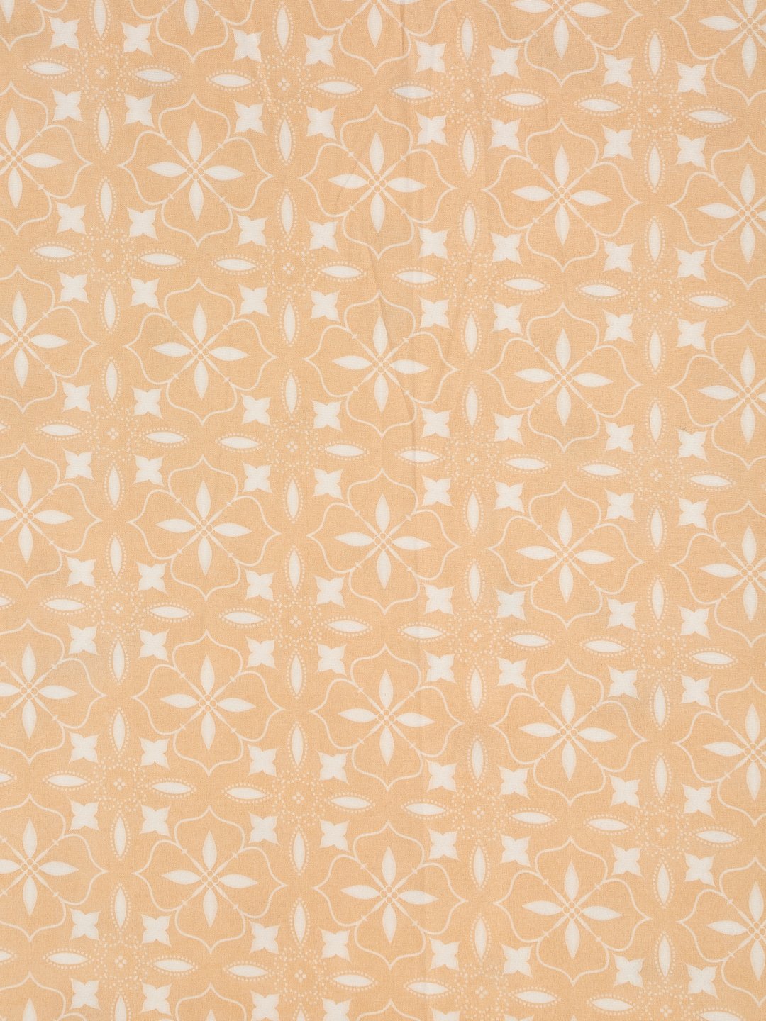Peach Cotton Blend Floral Double Bed Dohar
