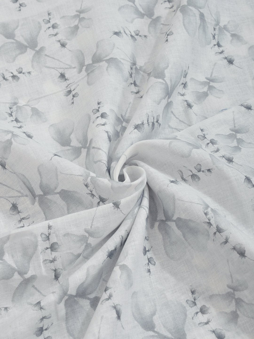 Grey Pure Cotton Floral Double Bed Dohar