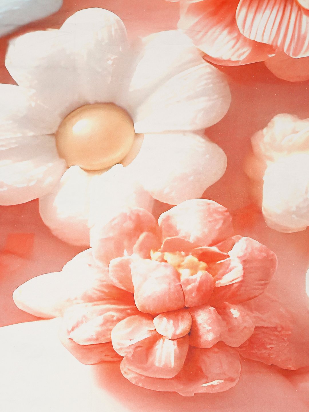 Orange 7D Cartoon Characters Printed Cotton Blend Double Bedsheet with 2 Pillow Covers