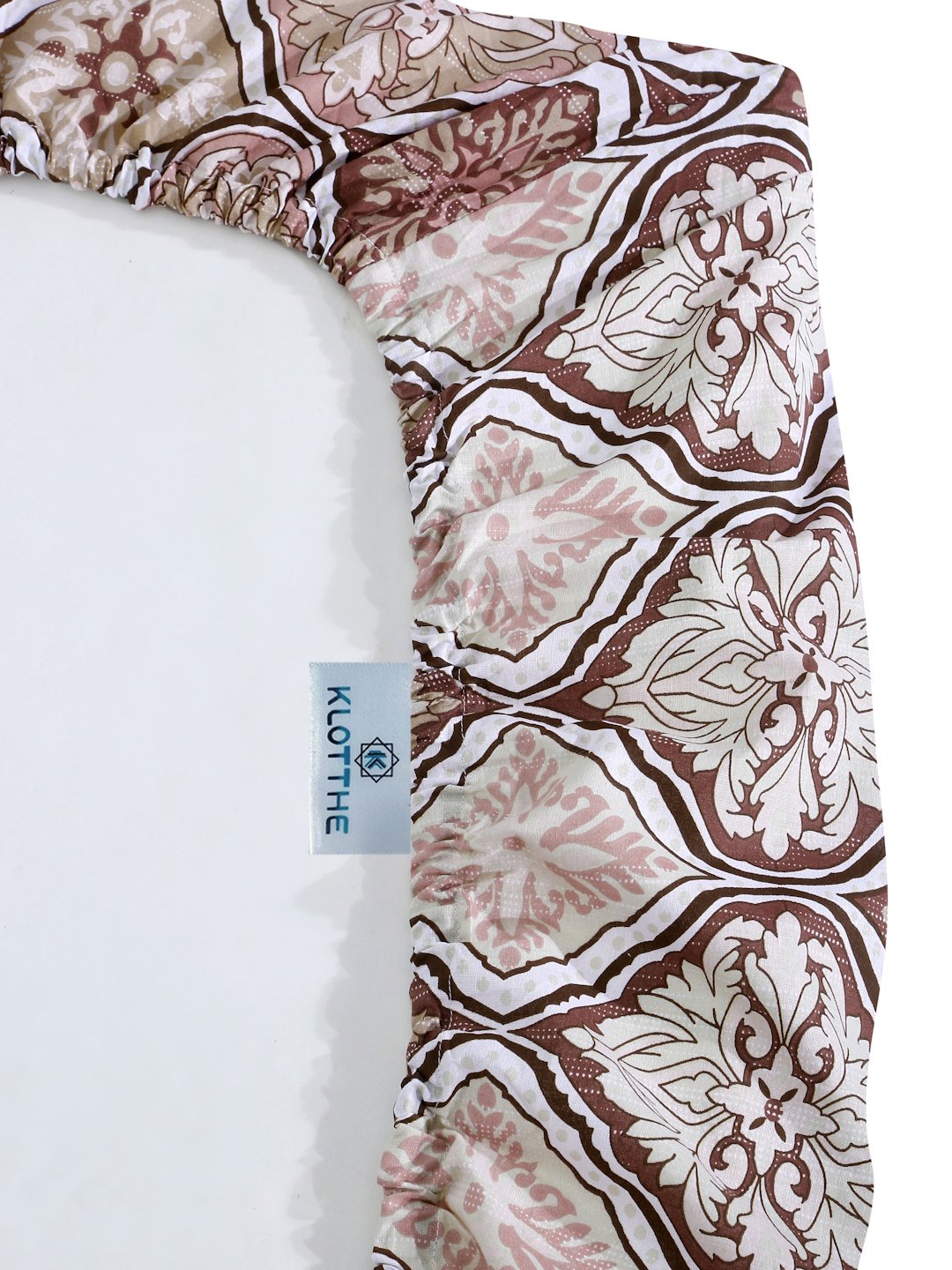 Multi Floral 400 TC Pure Cotton Fitted Double Bedsheet with 2 Pillow Covers