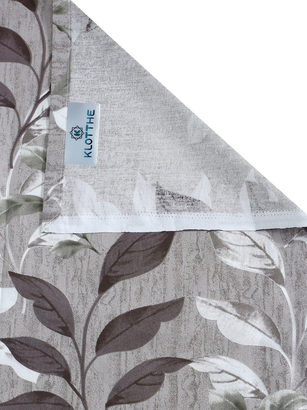 Brown Floral 400 TC Pure Cotton Double Bedsheet with 2 Pillow Covers