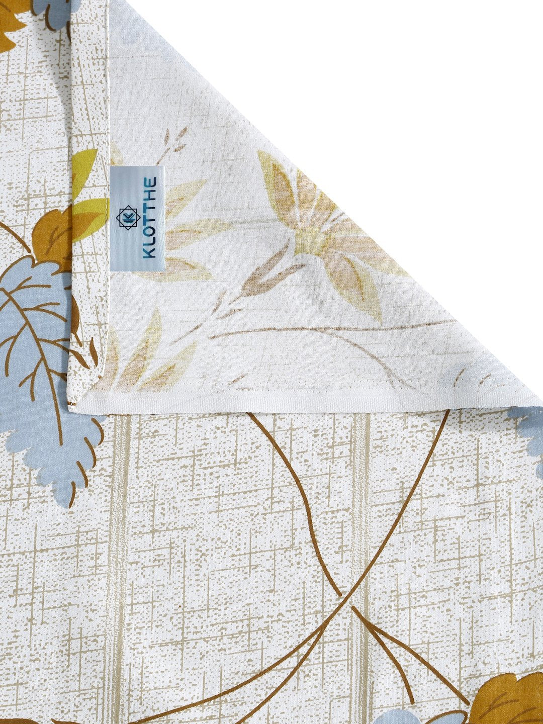 Cream Floral 400 TC Pure Cotton Double Bedsheet with 2 Pillow Covers