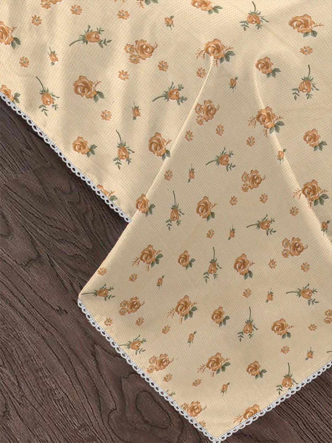 Yellow Pure Cotton Floral Double Bed Dohar