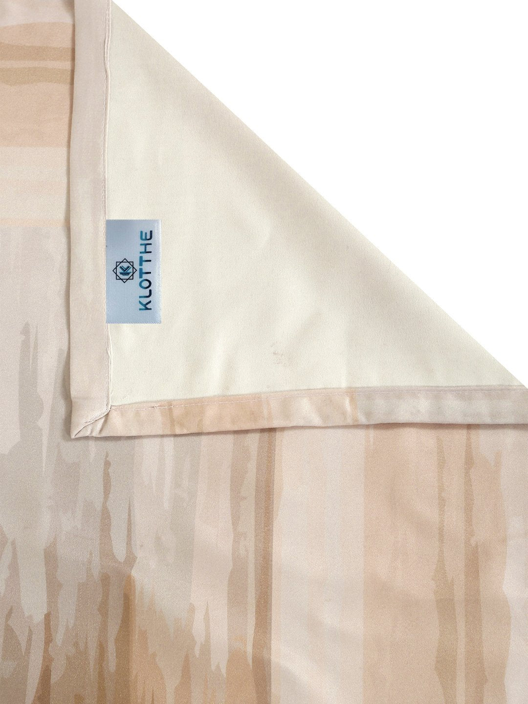 Beige Digital Floral Printed Cotton Blend Double Bedsheet with 2 Pillow Covers