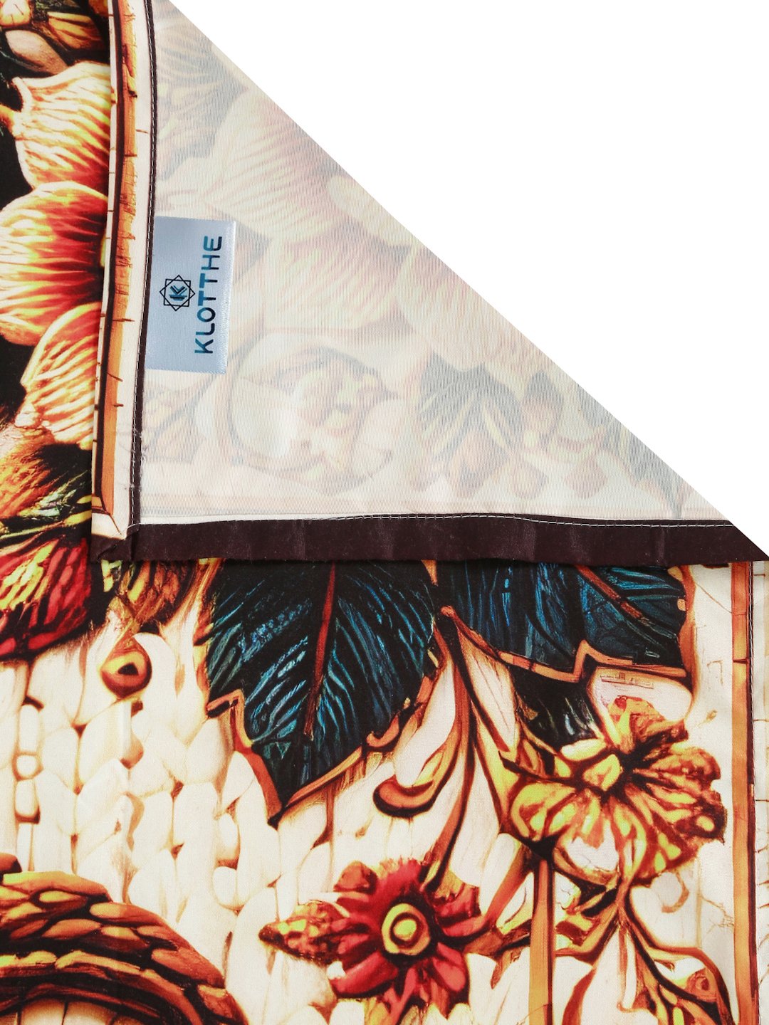 Digital Printed Multi Floral Cotton Blend Double Bedsheet with 2 Pillow Covers