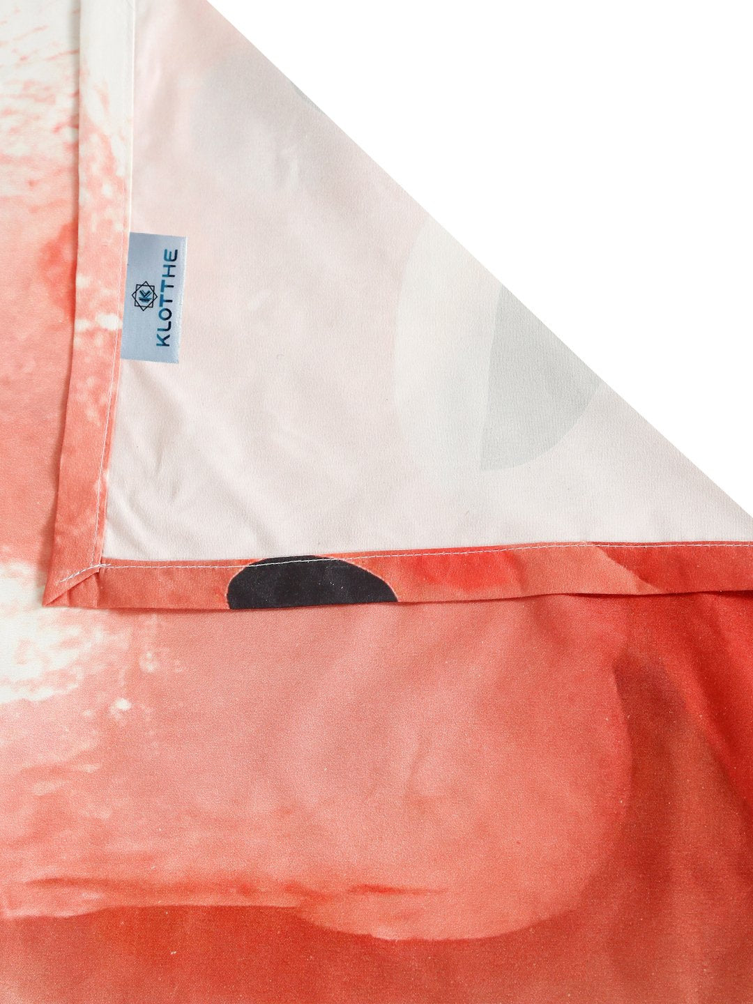 Orange 7D Cartoon Characters Printed Cotton Blend Double Bedsheet with 2 Pillow Covers