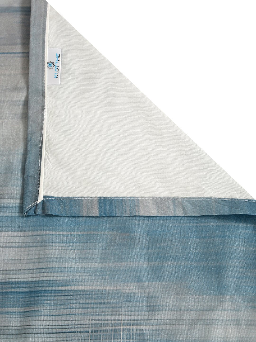 Blue Digital Floral Printed Cotton Blend Single Bedsheet with Pillow Cover