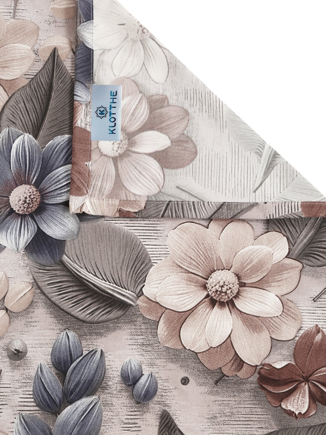 Multi Floral 7D King Size Cotton Blend Double Bedsheet with 2 Pillow Covers