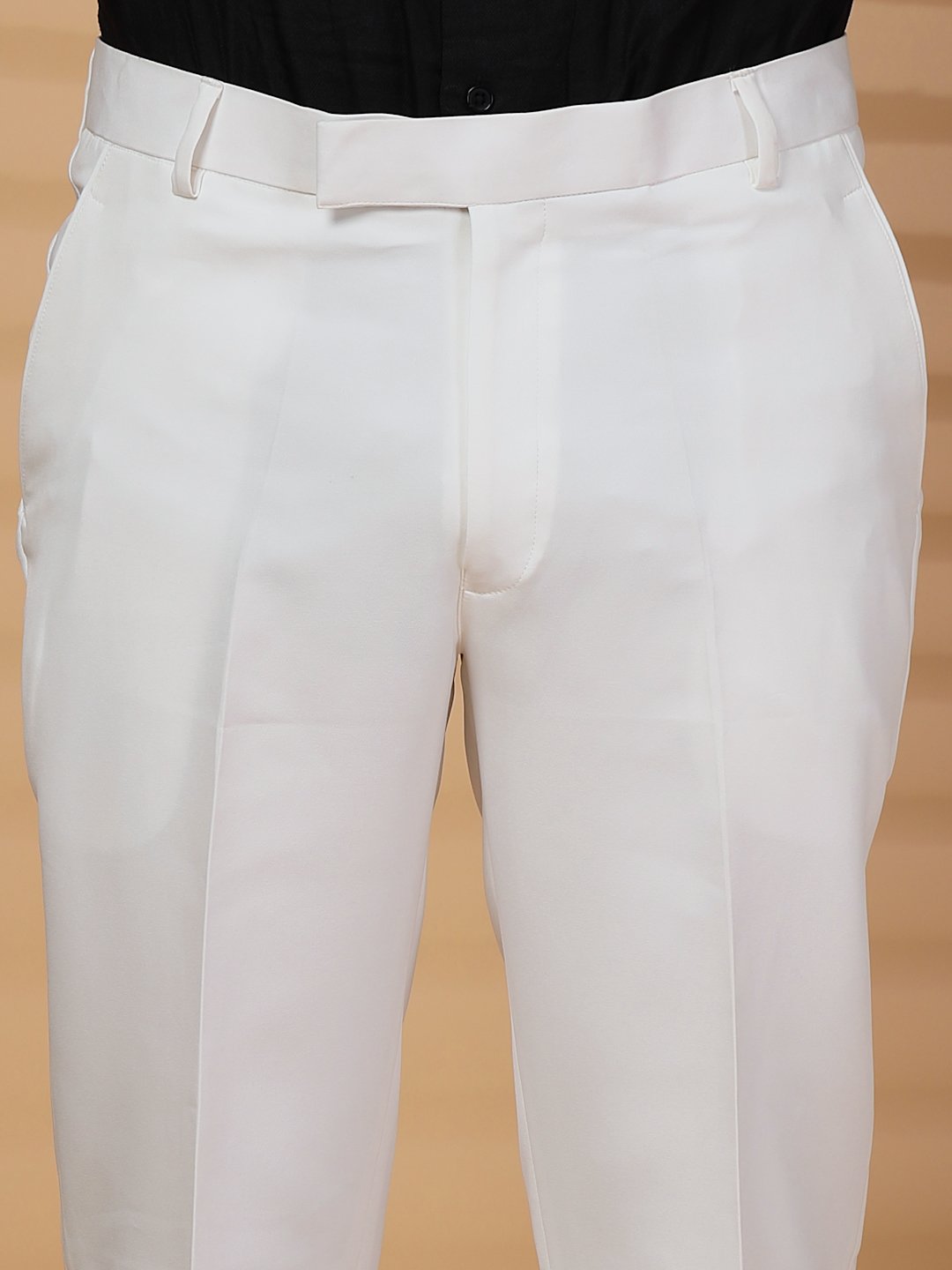 White Solid Embroidery Single-Breasted Two-Piece Party Suit