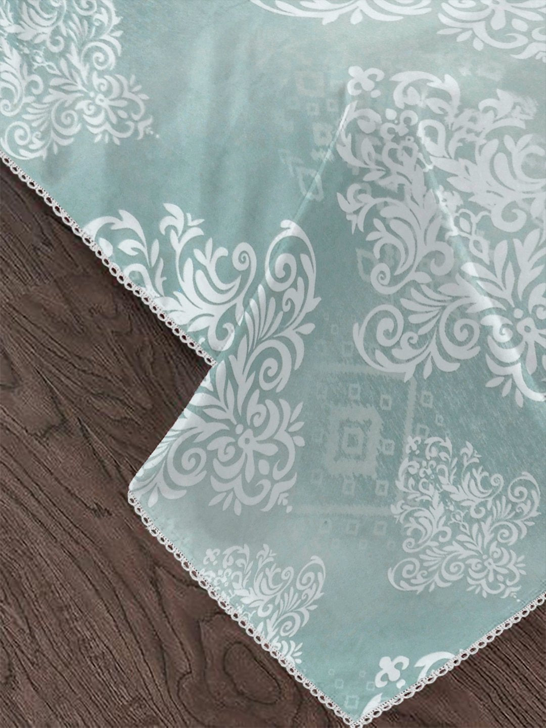 Grey Cotton Blend Floral Double Bed Dohar