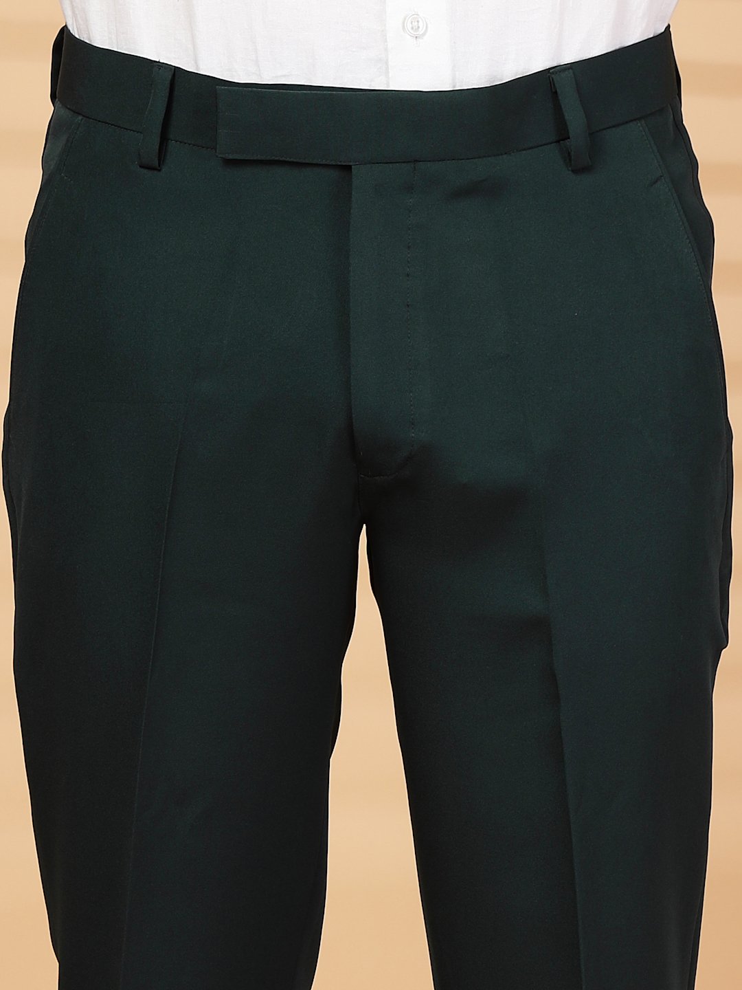 Green Solid Embroidery Single-Breasted Two-Piece Party Suit