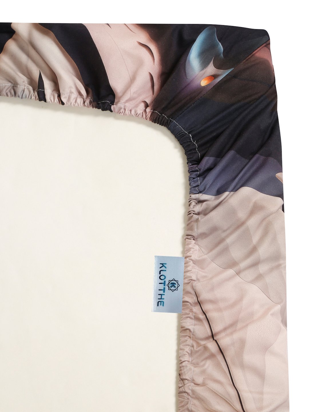 Multi Digital Animal Printed Cotton Blend Fitted Double Bedsheet with 2 Pillow Covers