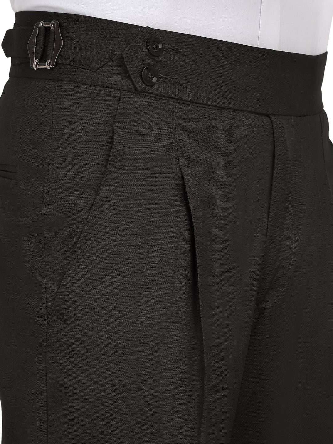 Klotthe Men's Slim Fit Formal Trouser-DarkBrown