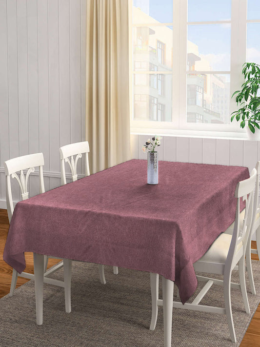 Klotthe Rust Floral Cotton Blend 6 Seater Rectangular Table Cover