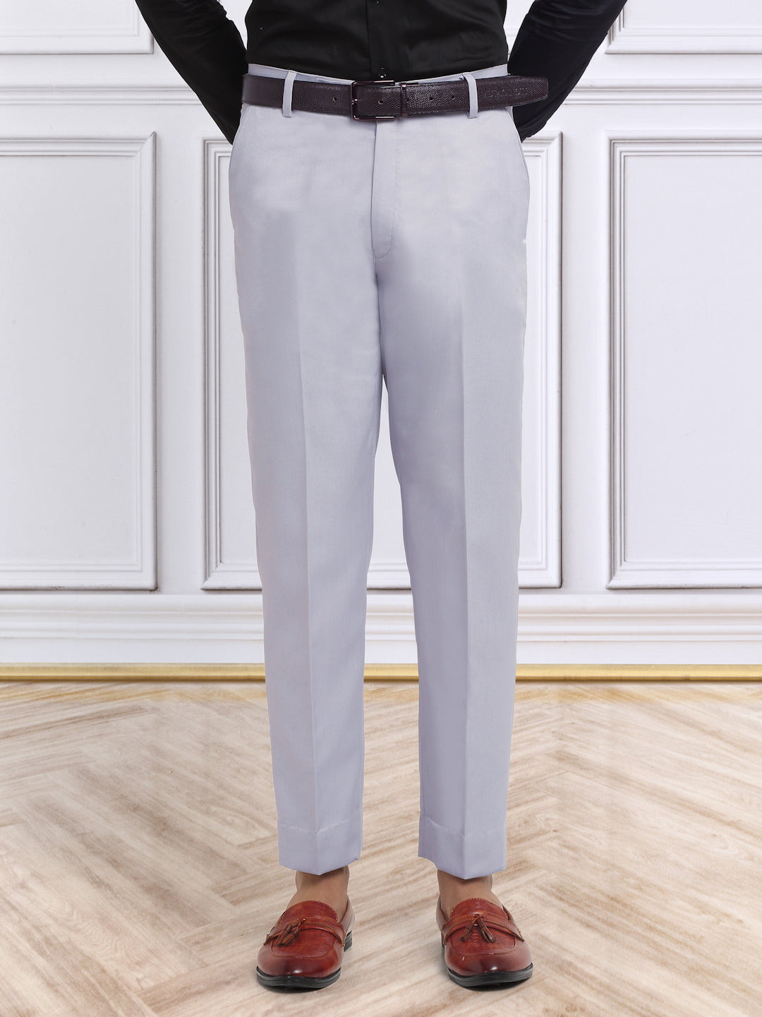 Italian Style Formal Gurkha Pant by KLOTTHE-Grey