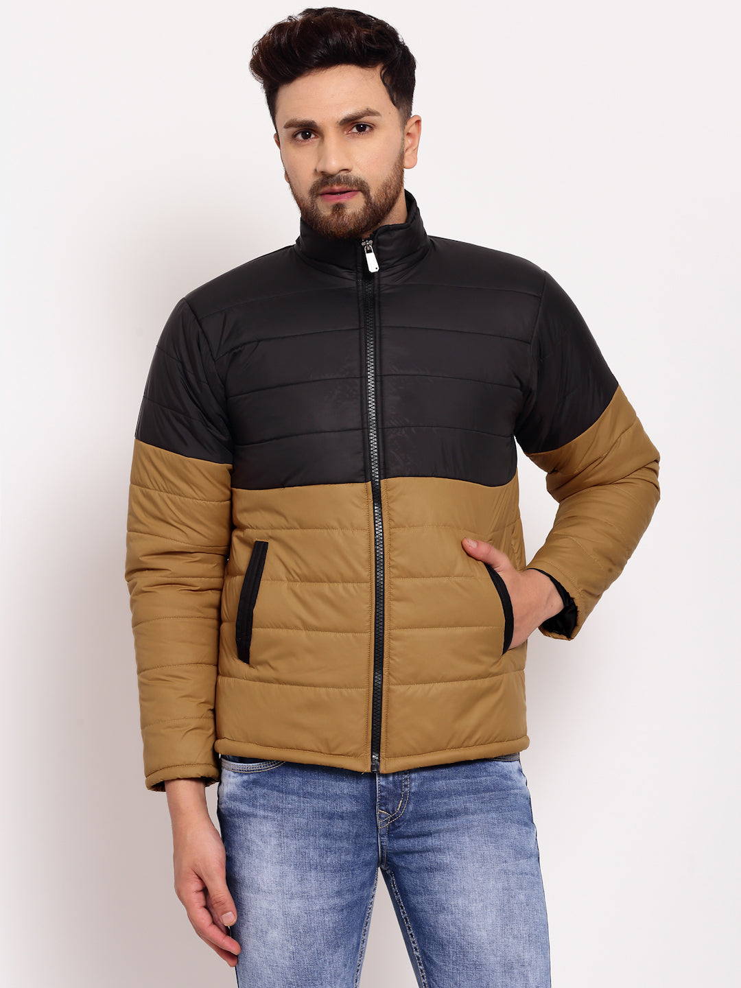 MUSTARD QUILTED WINTER JACKETS FOR MEN BY KLOTTHE®
