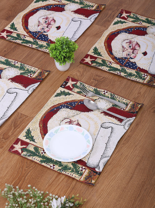Klotthe Set of 6 Wooven Multicolor Dining Table Mats