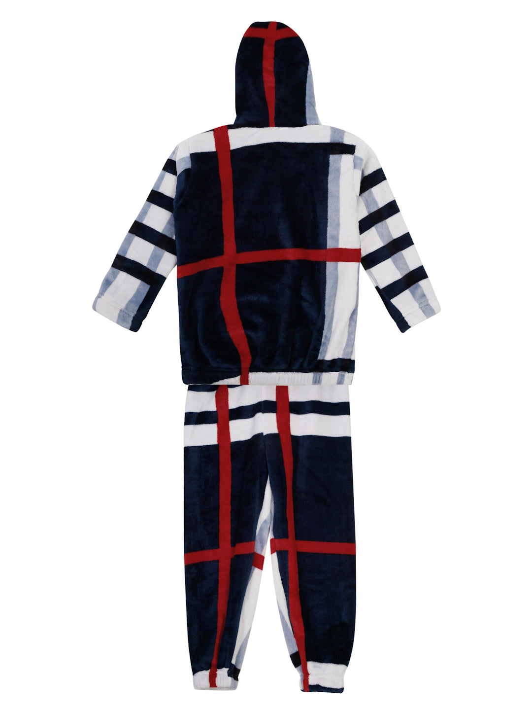 Klotthe Unisex Kids Multi Geometric Wool Blend Night Suit