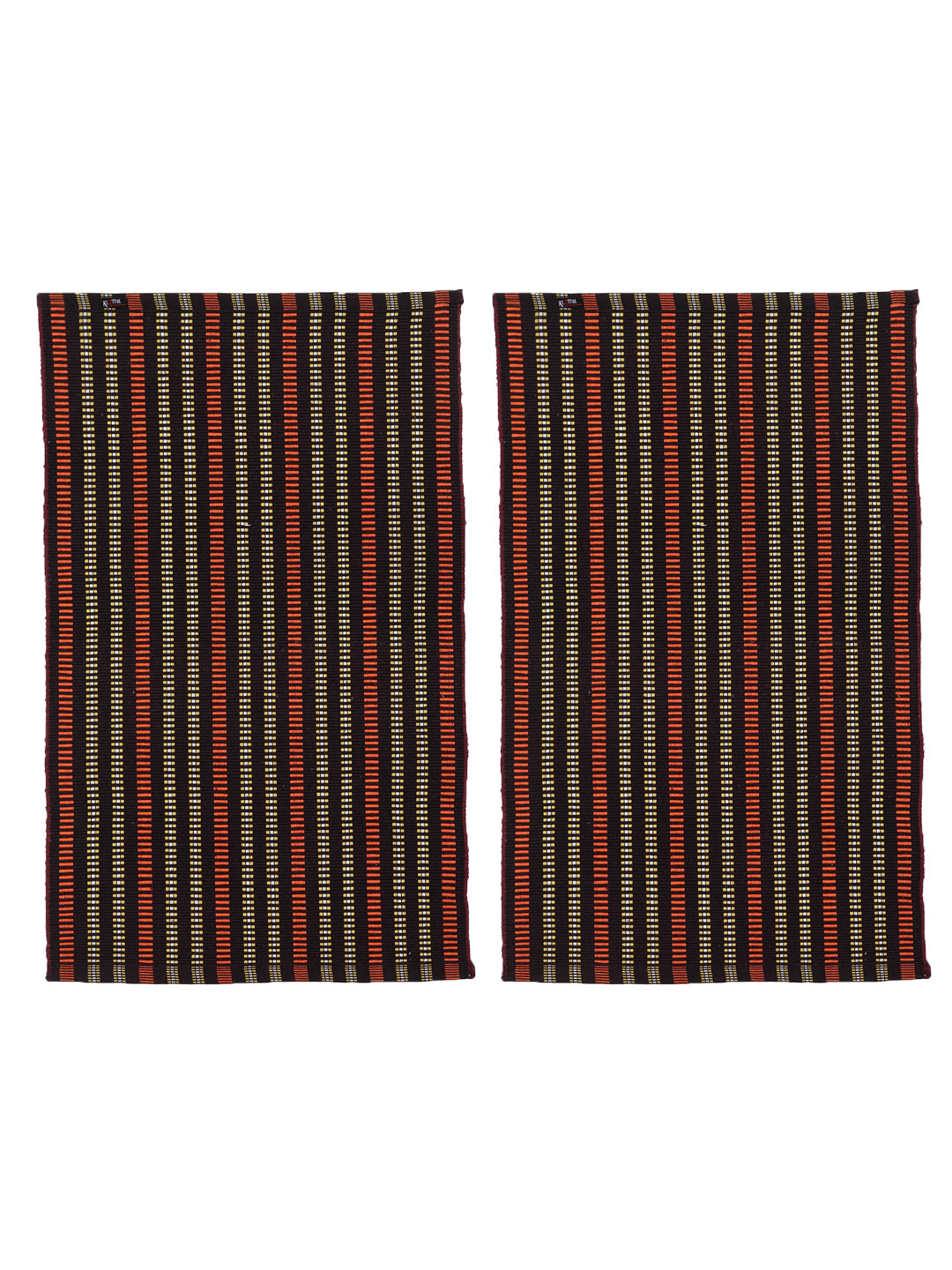 KLOTTHE Set of Two Brown Cotton Rugs 60X90 cm