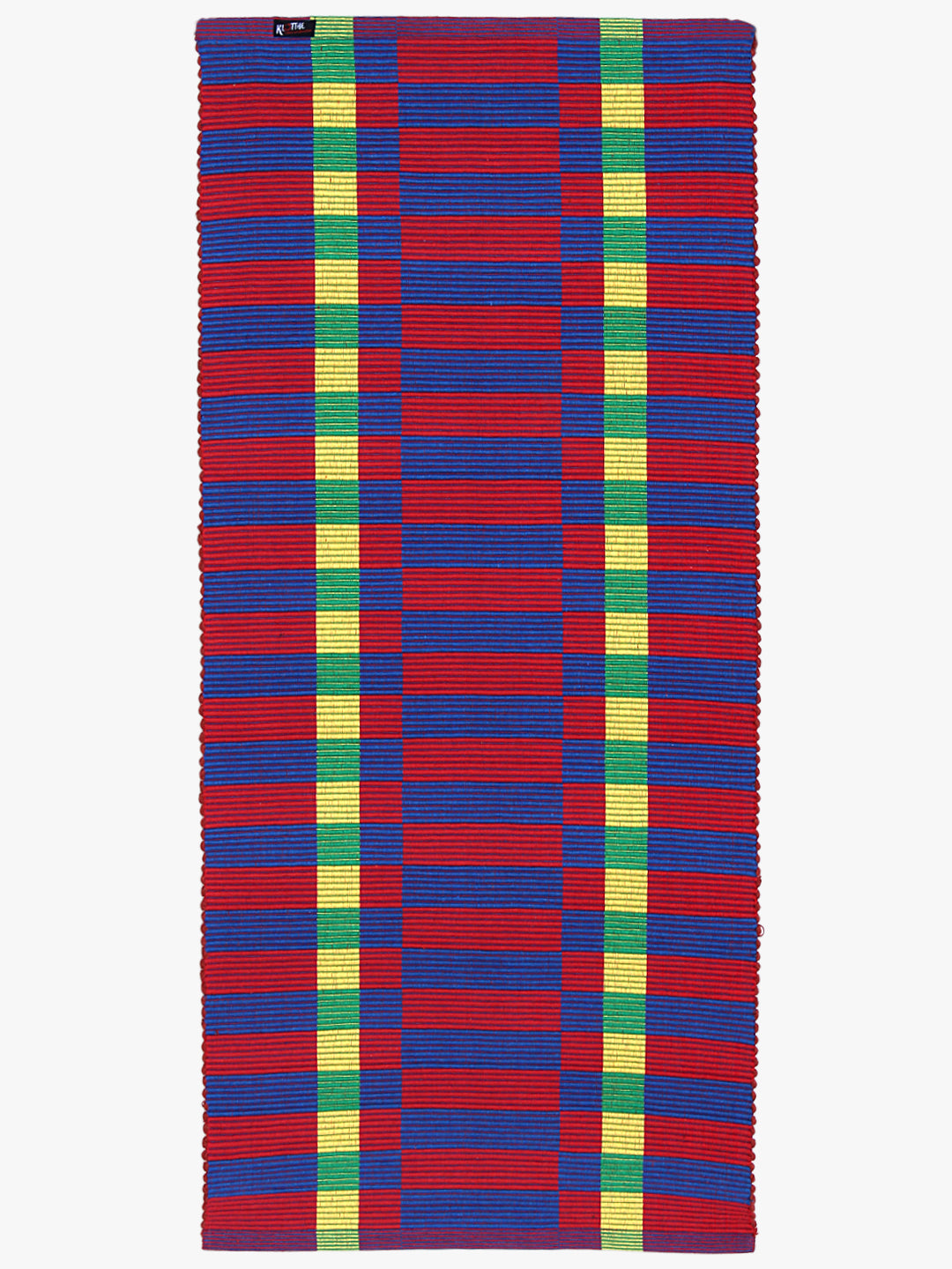 Klotthe Multicolor Rectangular Geometric Cotton Anti-Skid Rugs