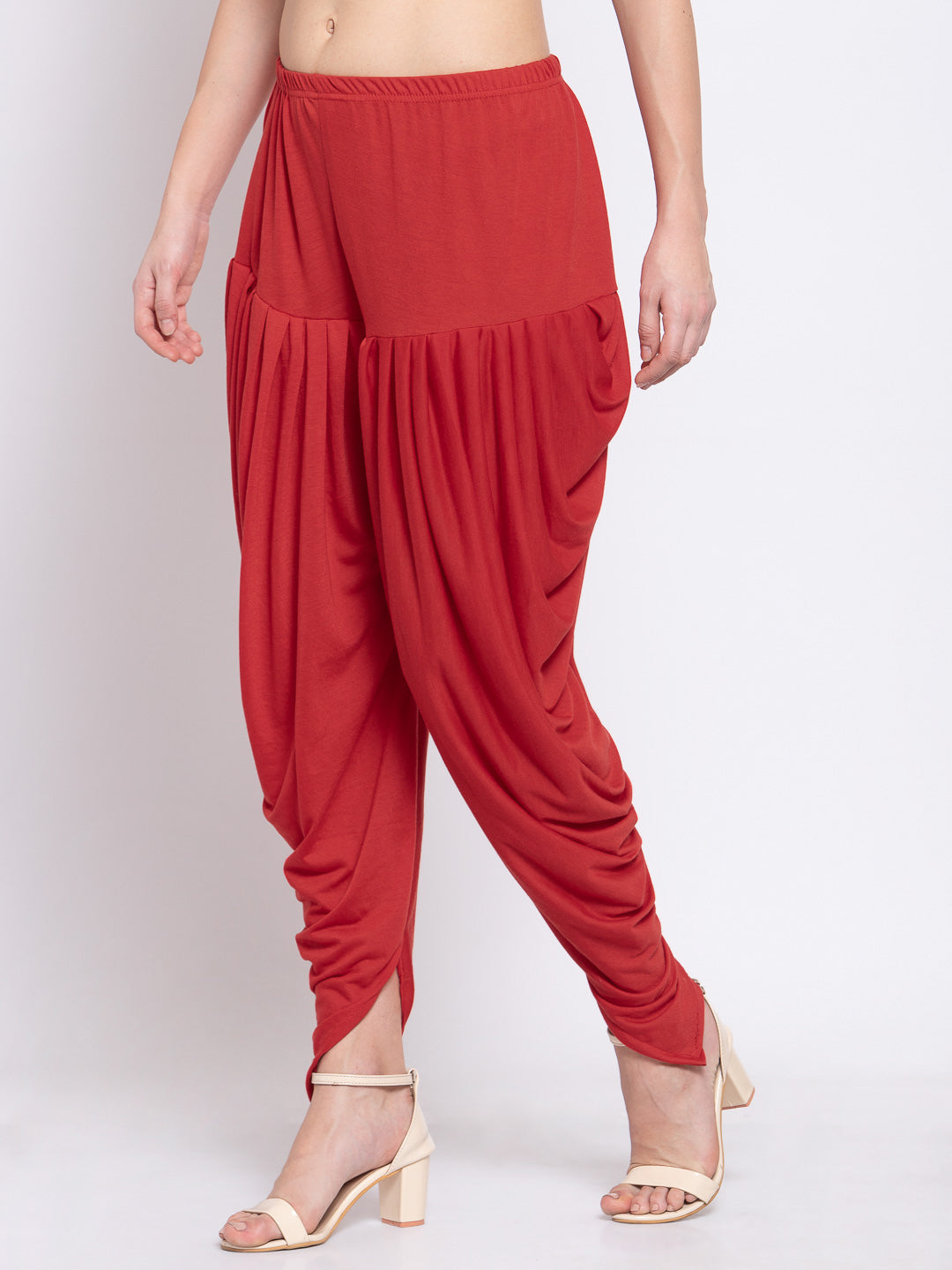 Women Solid Rayon Dhoti Salwar