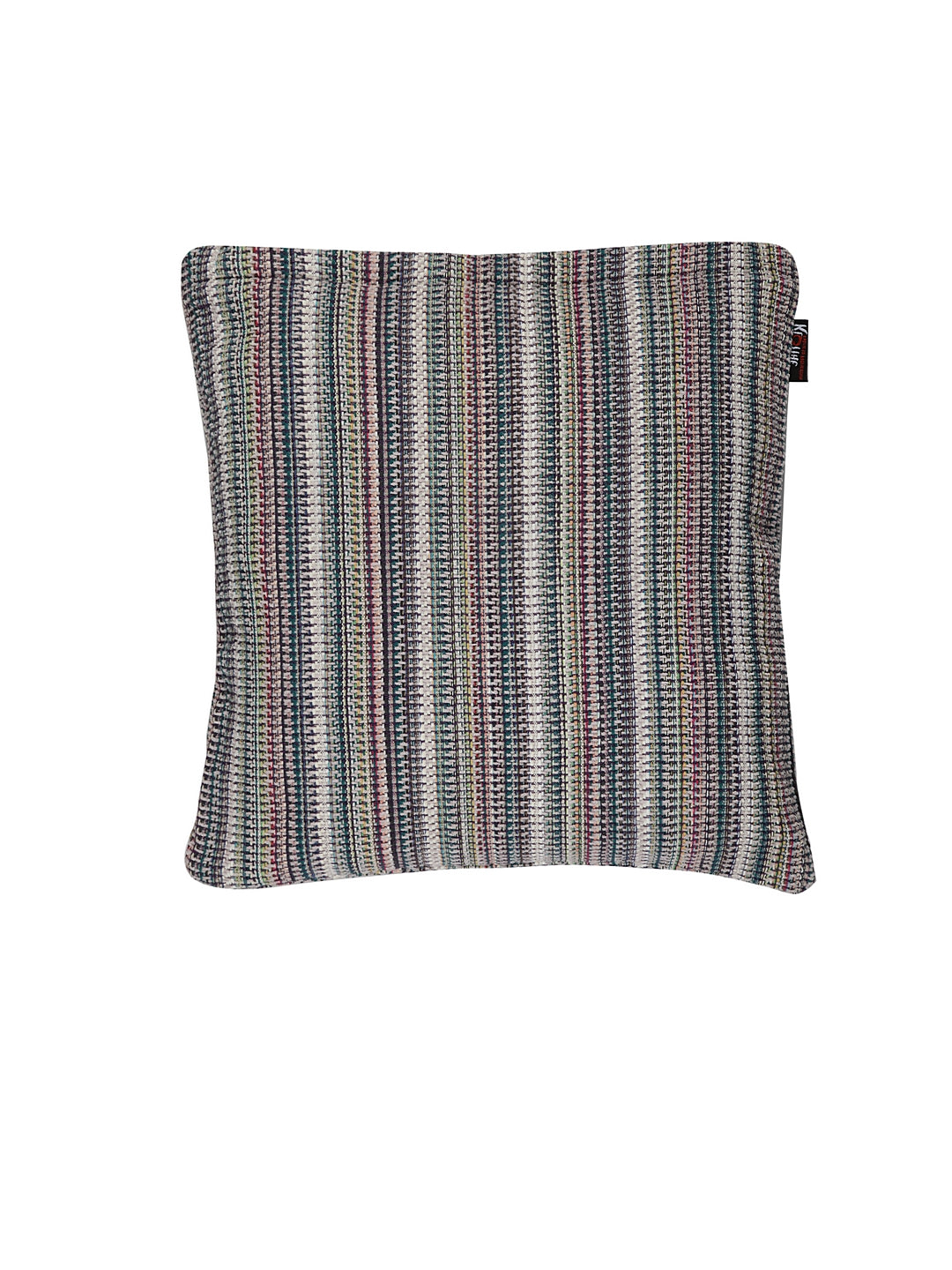 KLOTTHE Set of 5 Multi Cotton Self Design Cushion Covers (40X40 cm)