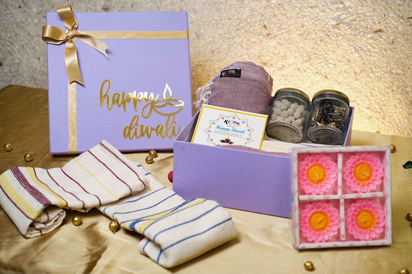 Lavender Gift Box Diwali Hamper By Klotthe®