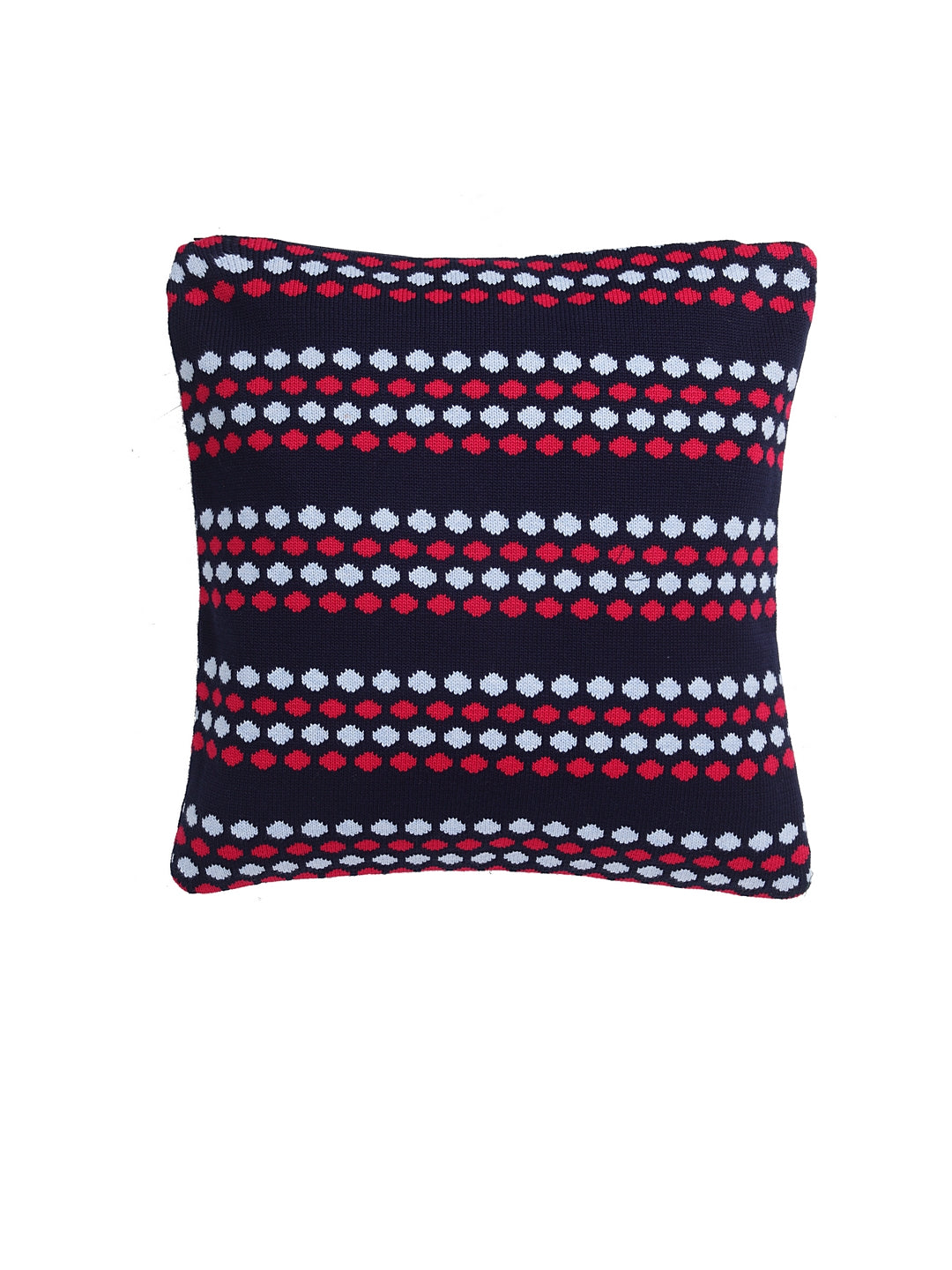 KLOTTHE Set of Two Multi Poly Cotton Cushion Covers With  Microfibre Fillers (40X40 cm)