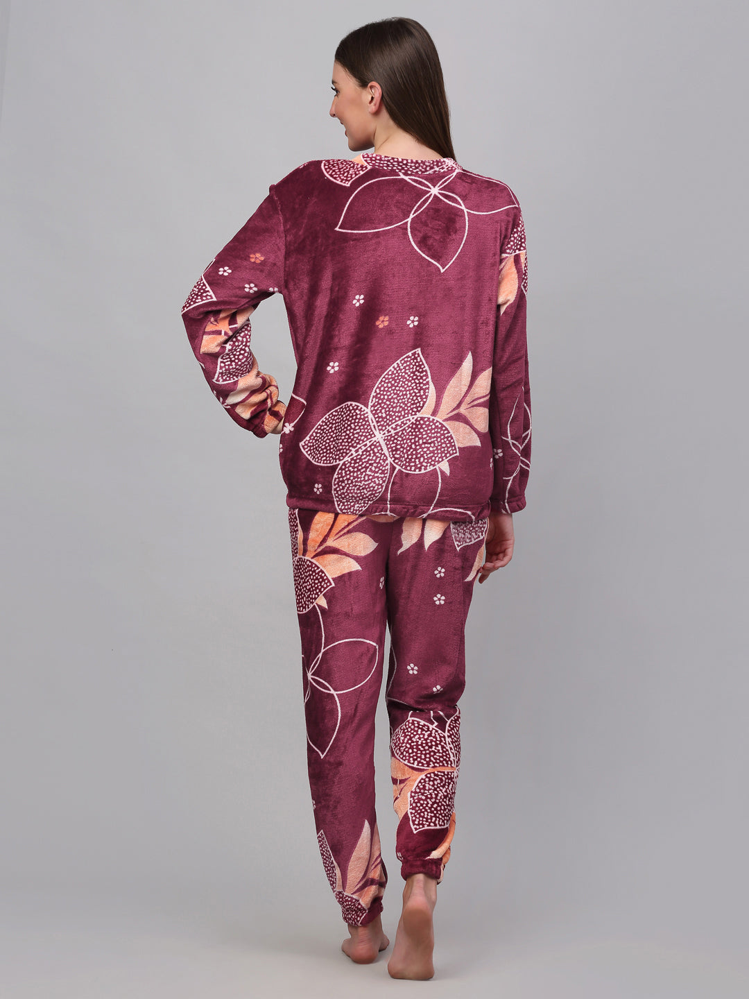 Klotthe Women MultiColor Printed Wool Blend Night Suit