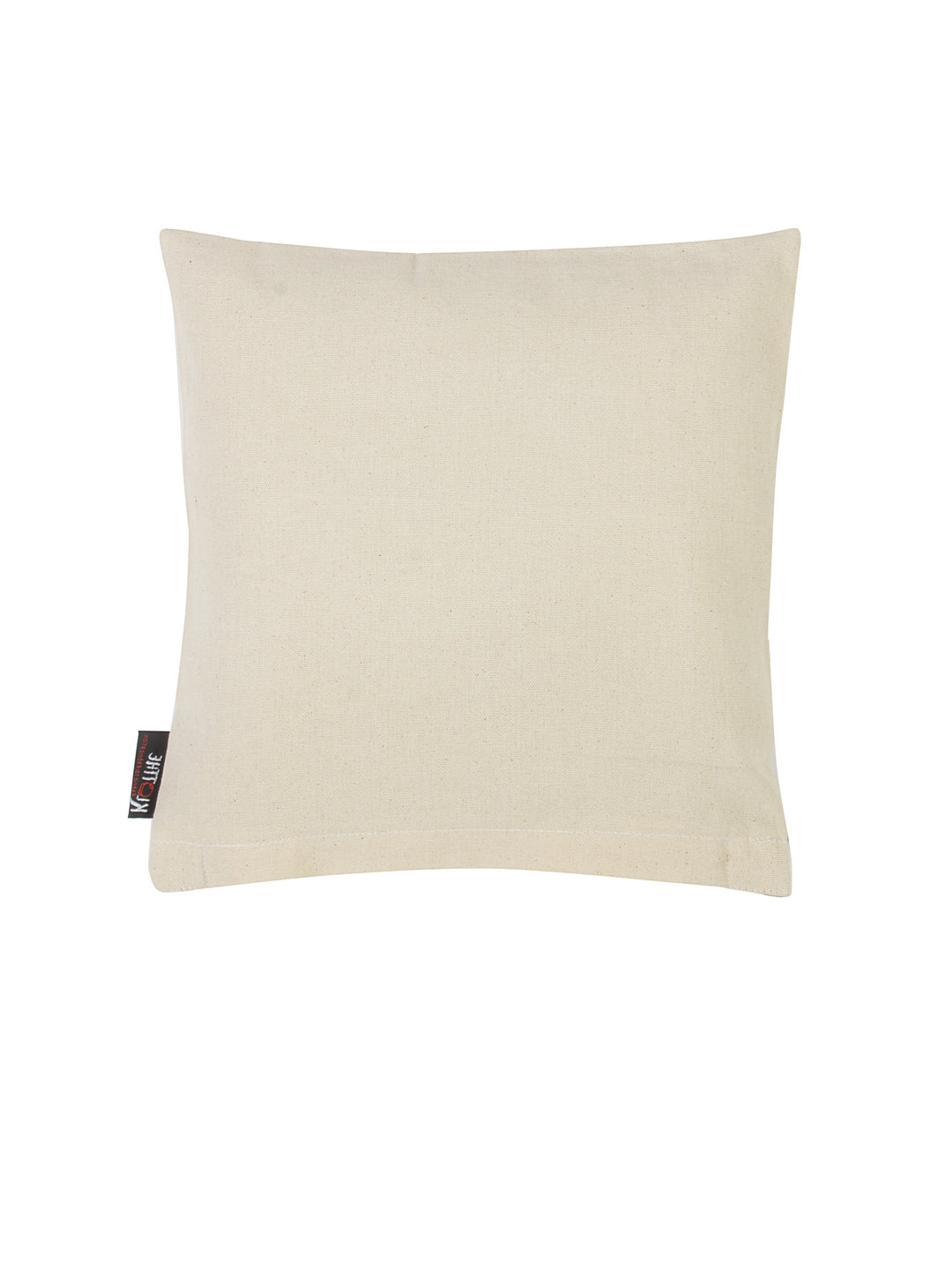 Klotthe OffWhite Cotton Embellished Set of 5 Cushion Cover (30X30 cm)