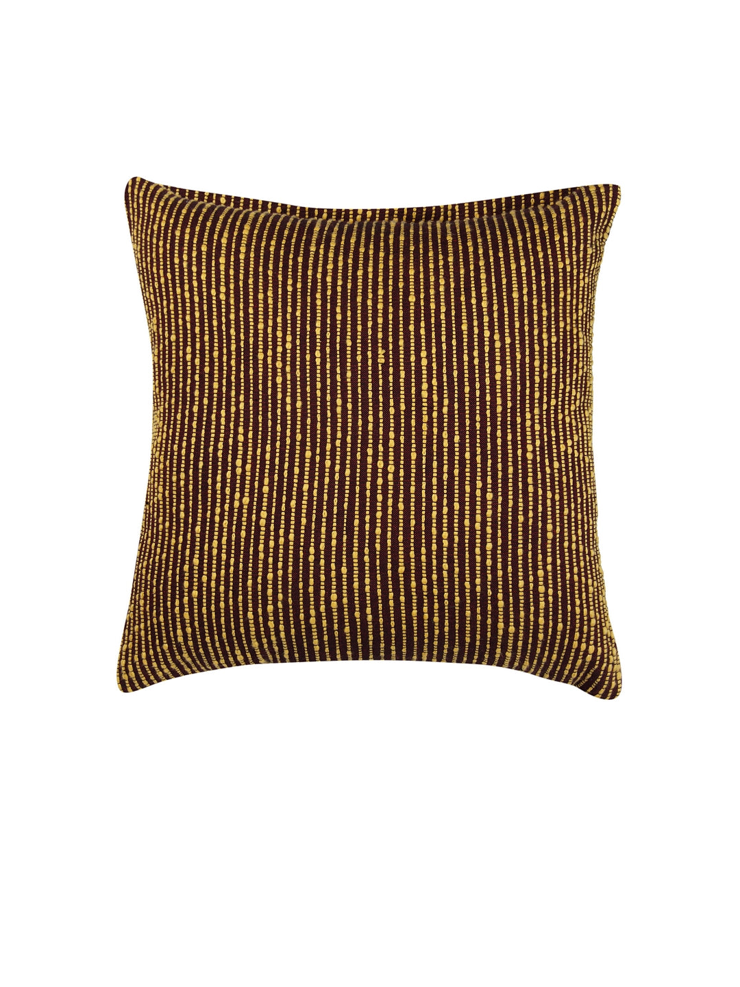 KLOTTHE Set of Two Brown Poly Cotton Cushion Covers With  Microfibre Fillers (40X40 cm)