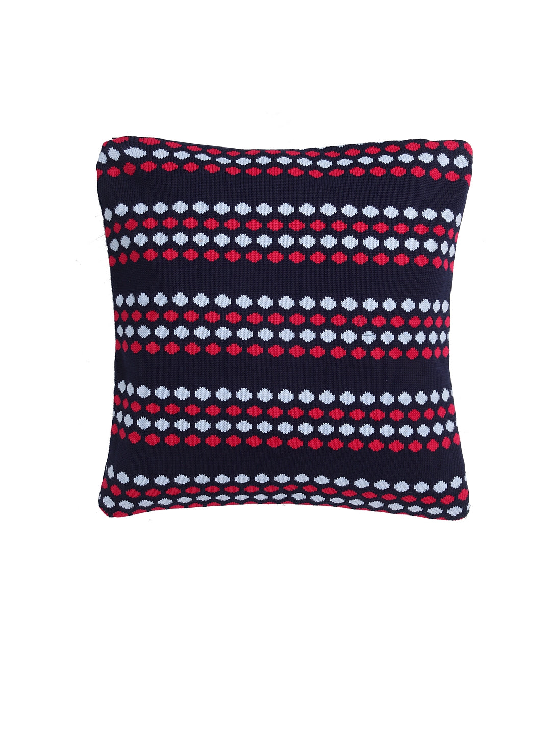 KLOTTHE Set of Two Multi Wool Self Design Cushion Covers