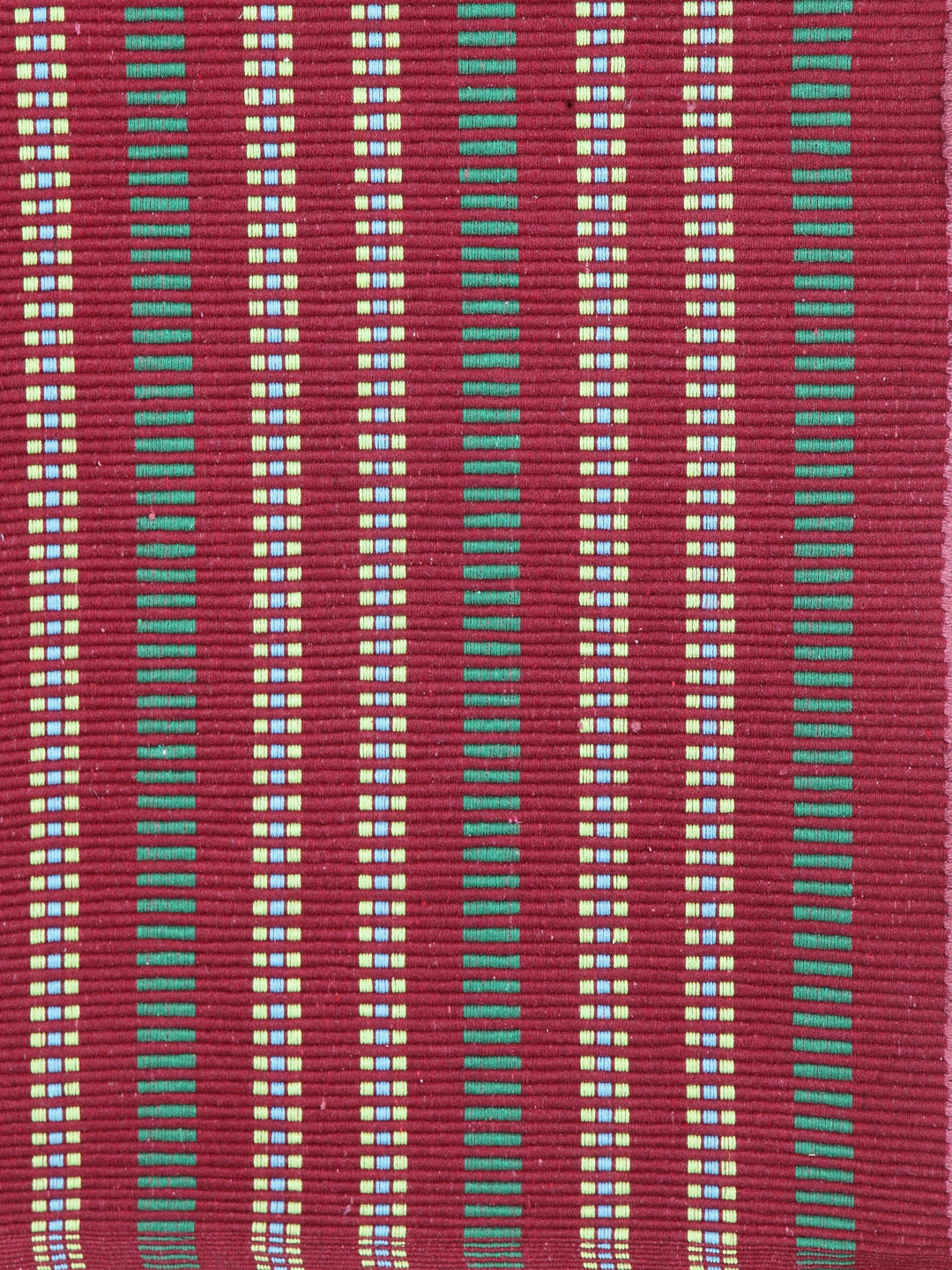 Klotthe Red Striped  Cotton Anti-Skid Rugs