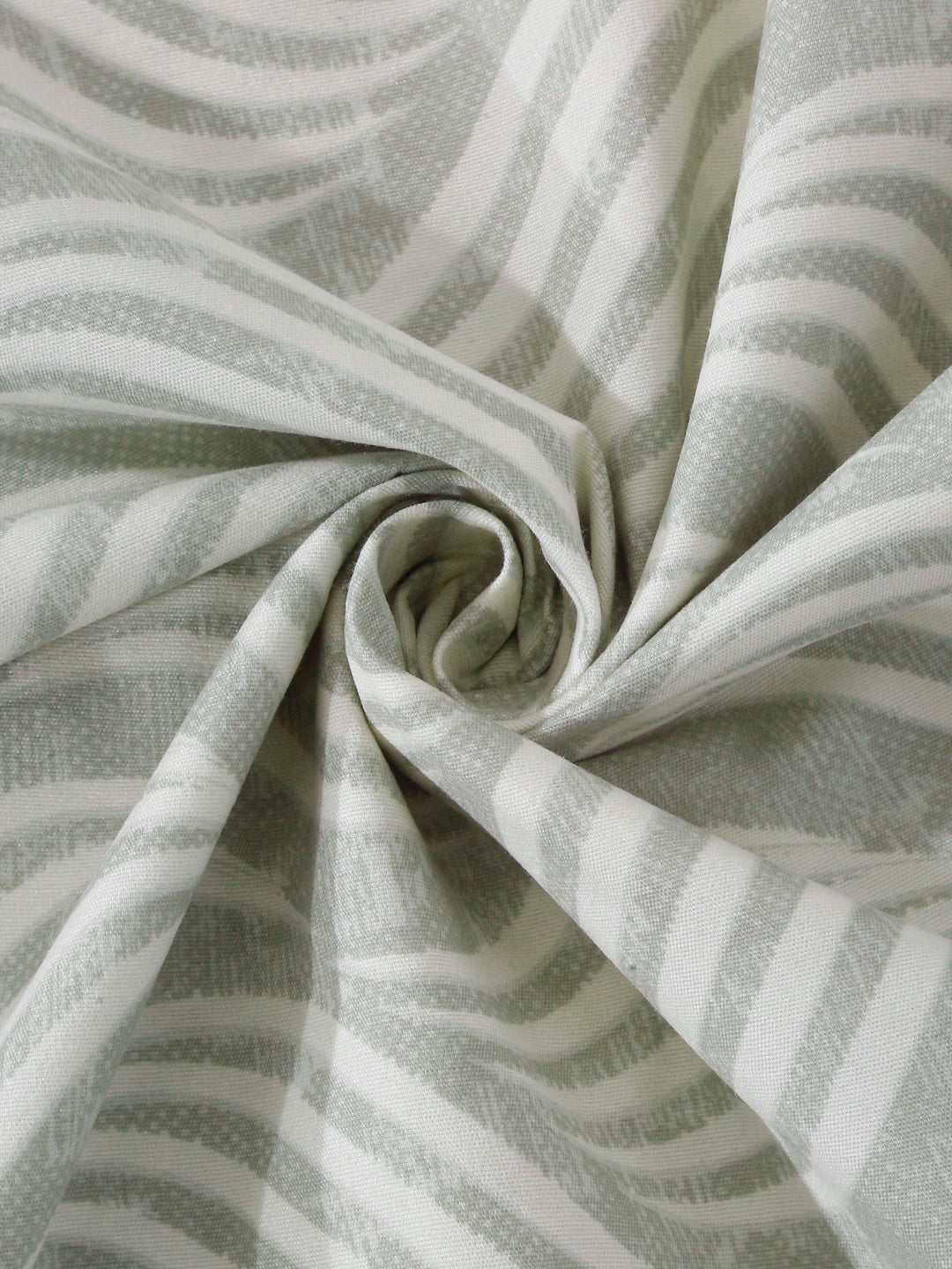 Klotthe Grey Abstract 300 TC Cotton Blend Double Bedsheet with 2 Pillow covers
