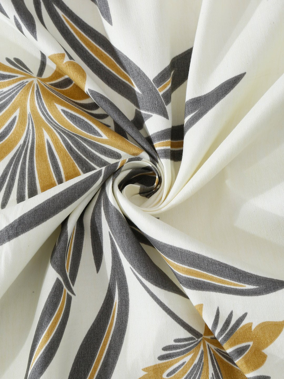 Klotthe Multicolor Floral 300 TC Cotton Blend Super King Double Bedsheet Set in Book Fold Packing (270X270 cm)