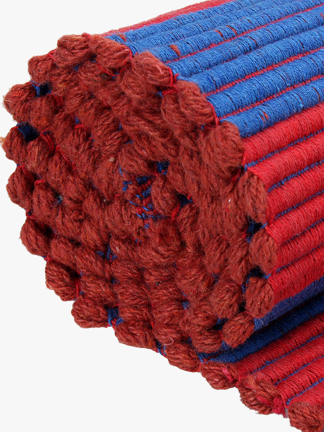 Klotthe Multicolor Rectangular Geometric Cotton Anti-Skid Rugs
