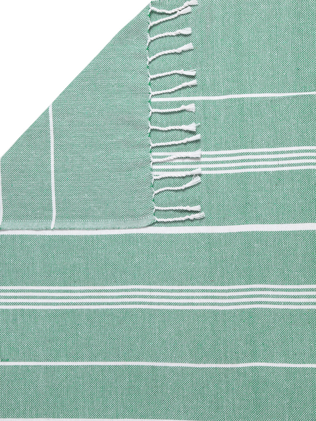 KLOTTHE Set of 4 Multi Cotton Striped Bath Towels (150X75 cm)