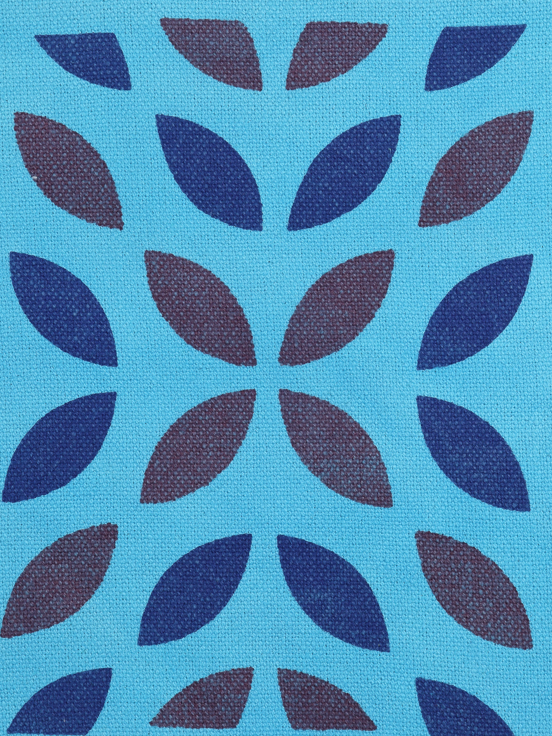 KLOTTHE Set of 5 Blue Polycotton Floral Cushion Covers (40X40 cm)