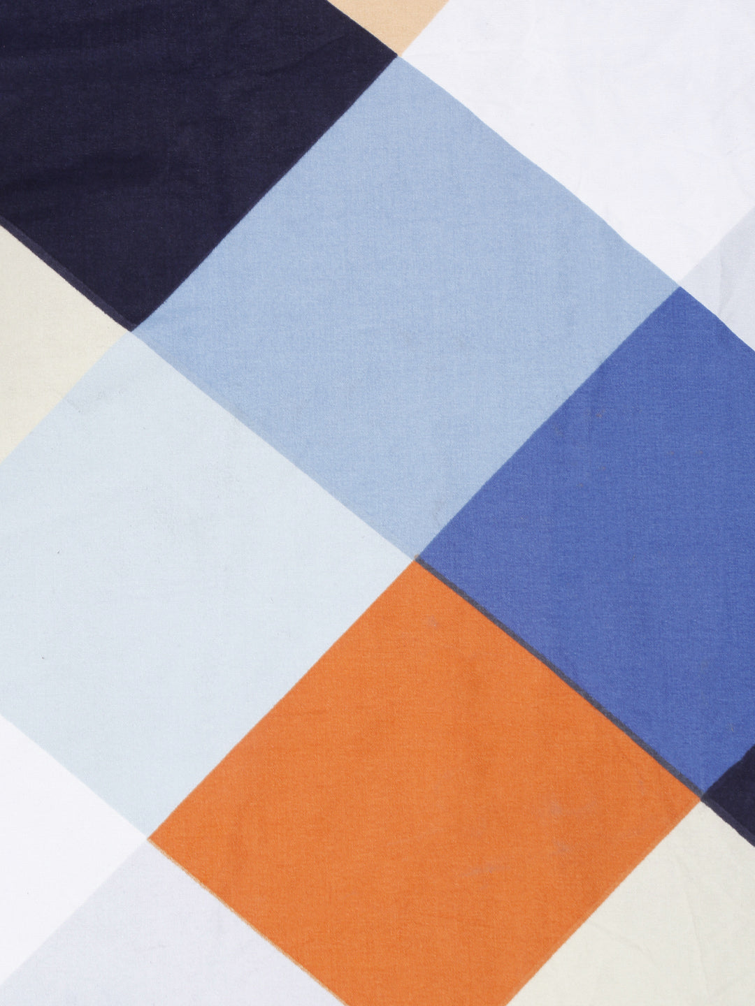 Klotthe Multicolor Geometric 300 TC Cotton Blend Double Bedsheet with 4 Pillow Covers