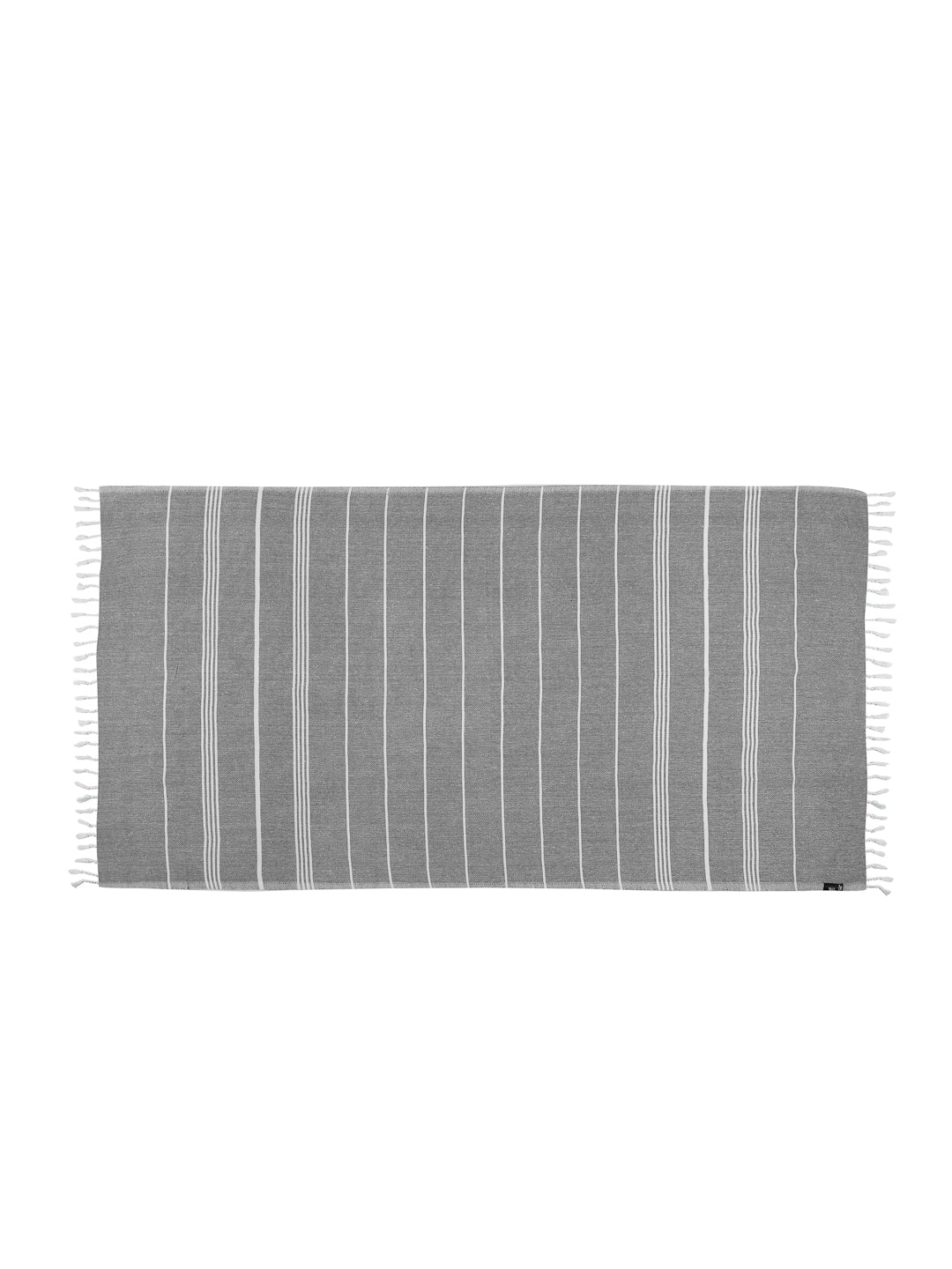 KLOTTHE Set of 3 Multi Cotton Striped Bath Towels (150X75 cm)