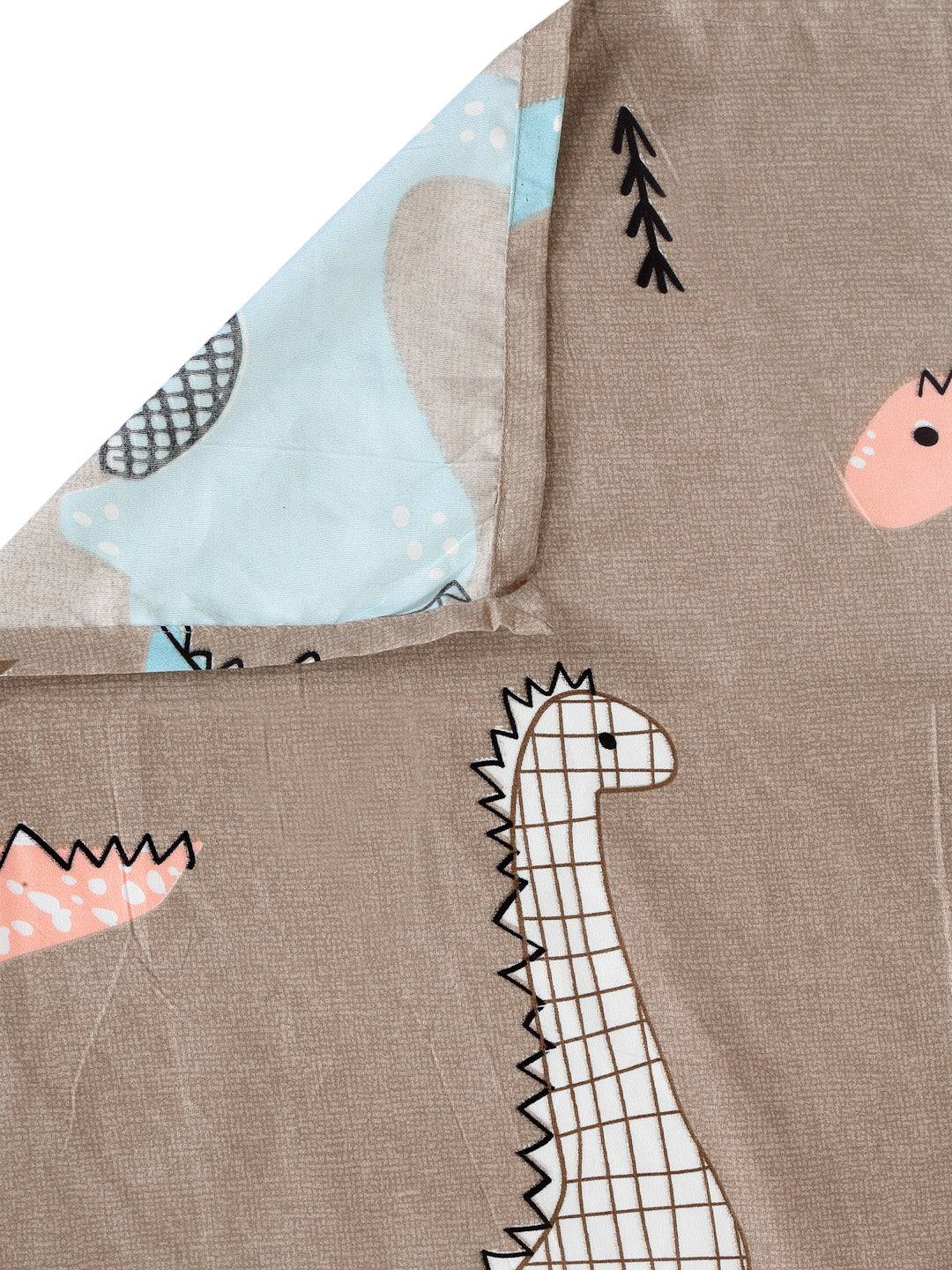 Special Kid's Edition Dinosaur Blue Bed Sheet Set with Pillow Covers by KLOTTHE®